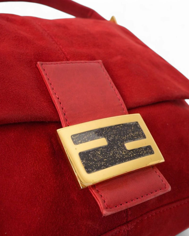 Fendi Baguette Mama Camoscio Rossa