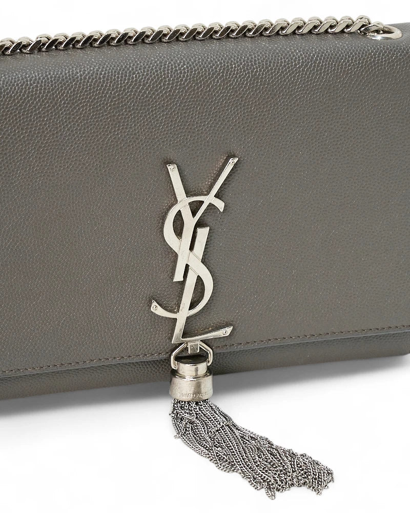 Saint Laurent Kate Nappina Small Granulata Grigia