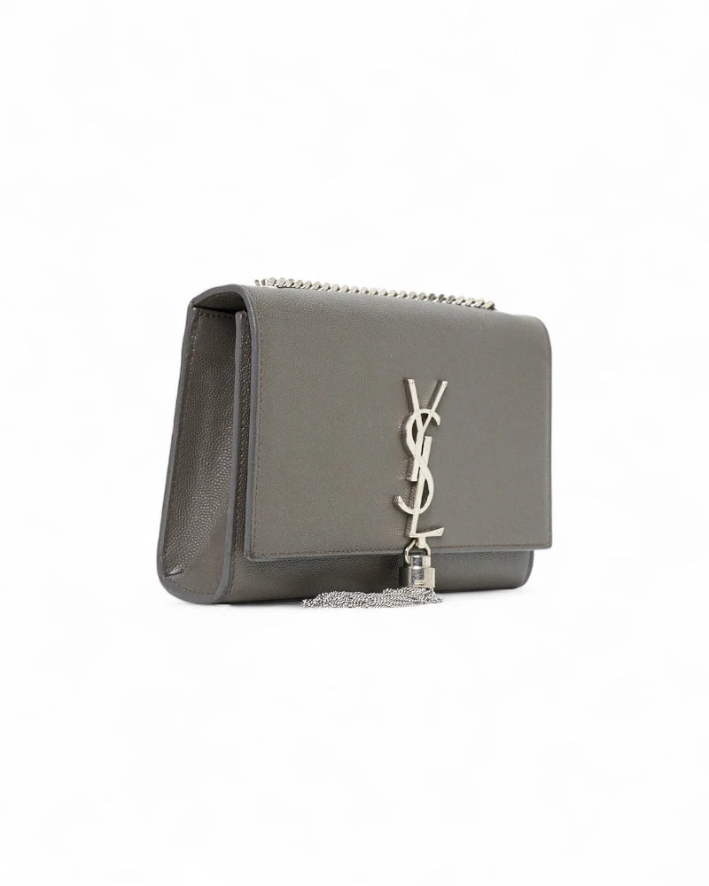 Saint Laurent Kate Nappina Small Granulata Grigia