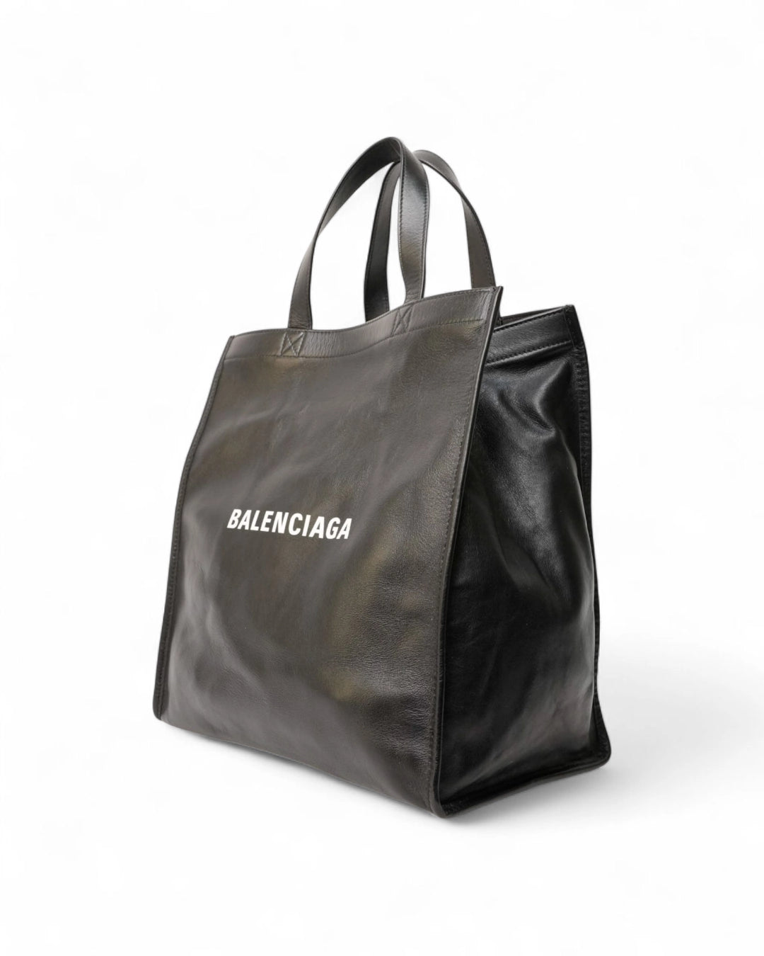 Balenciaga Tote Vertical Small Logo Nera