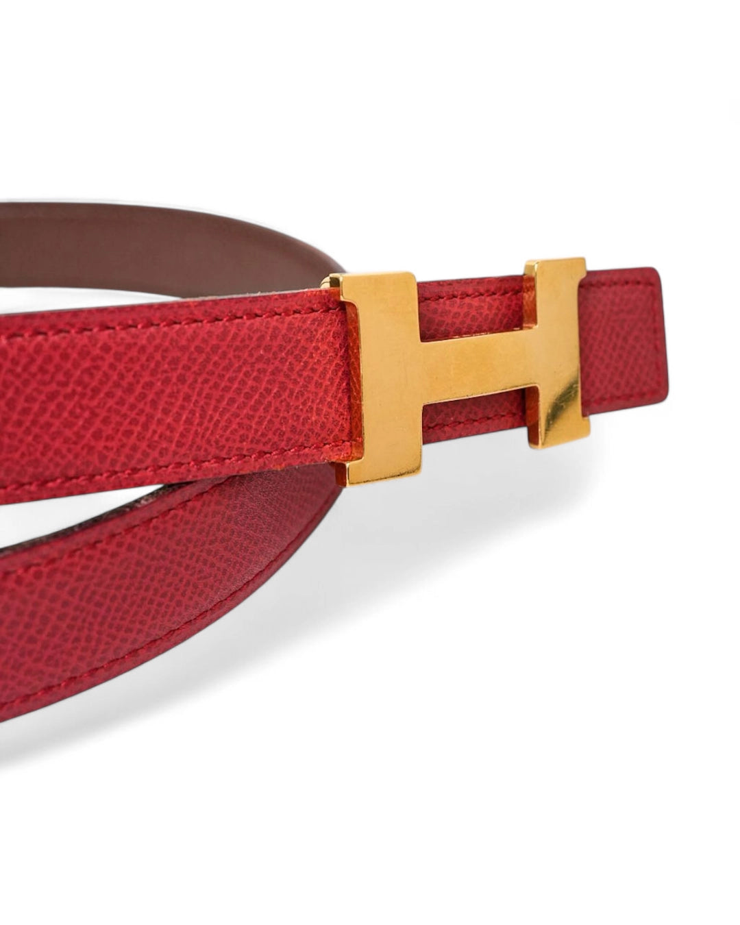 Hermès Cintura Constance 24mm Rouge/ Sienna