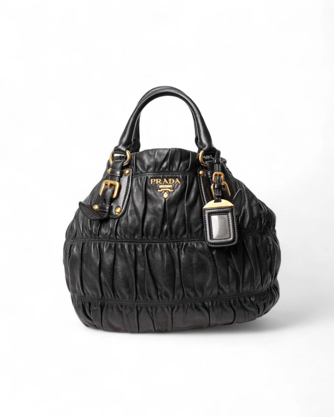 Prada Shopper Medium Groffata Nera