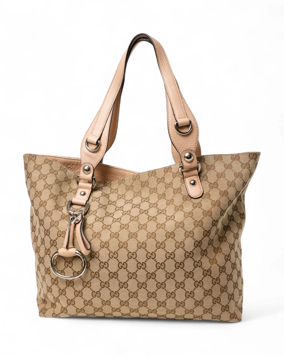 Gucci Shopper Horsebit Medium GG Supreme Rosa