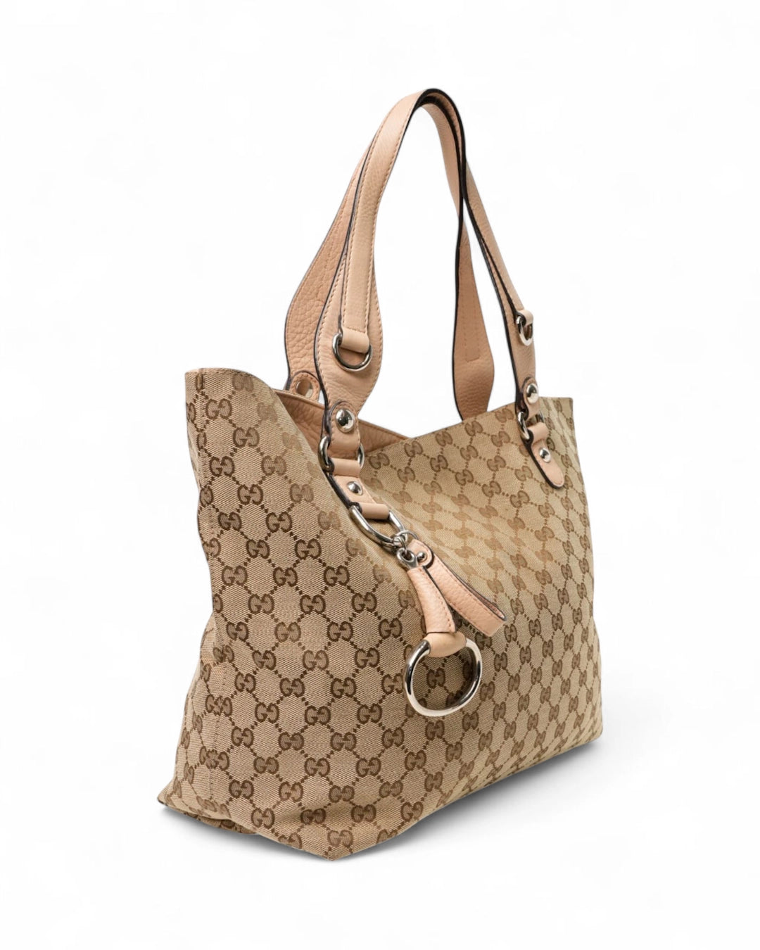 Gucci Shopper Horsebit Medium GG Supreme Rosa